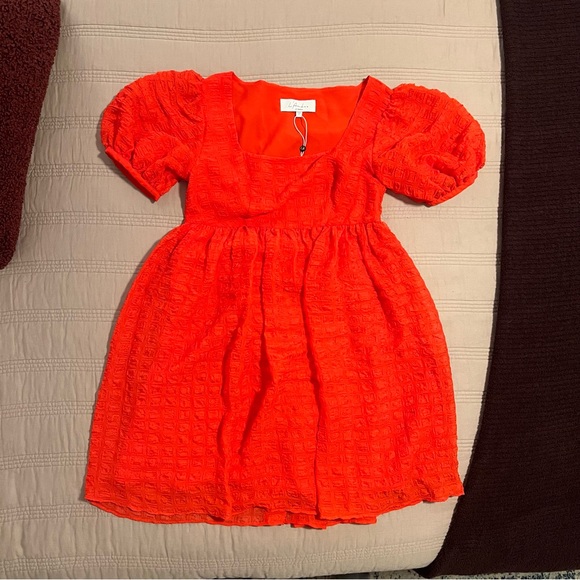 L'Academie Dresses & Skirts - L'Academie Red Mini Dress Babydoll Romance